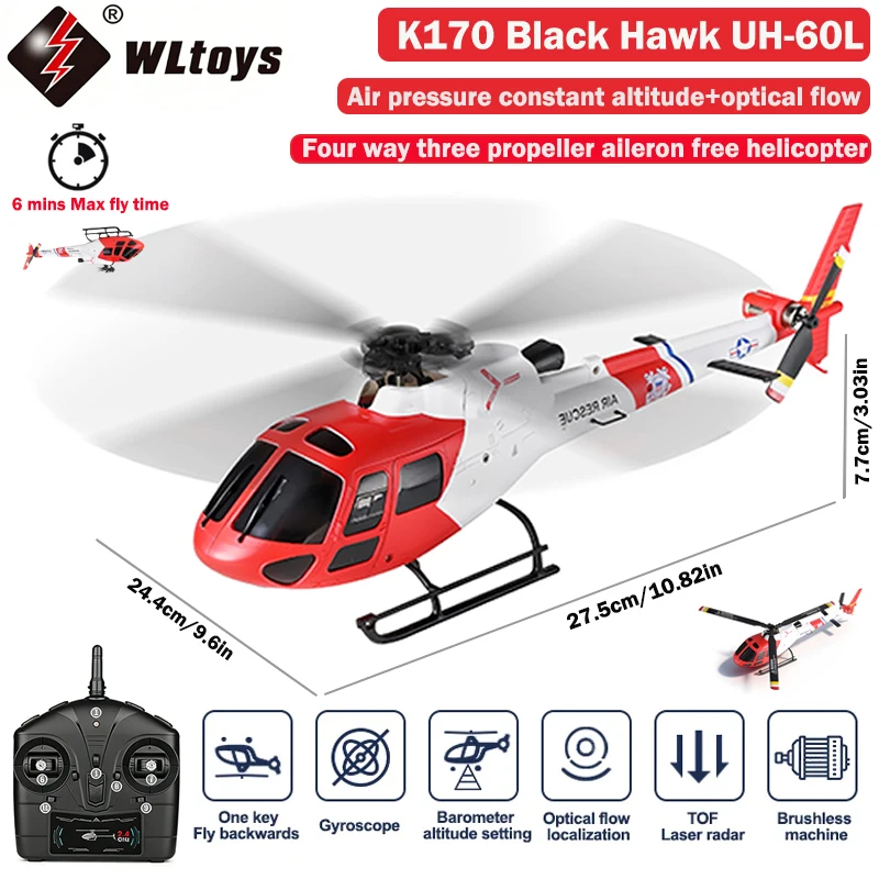 Rc Helicopter Gas - Helikopter RC WLtoys 4CH K150-AS350, Motor