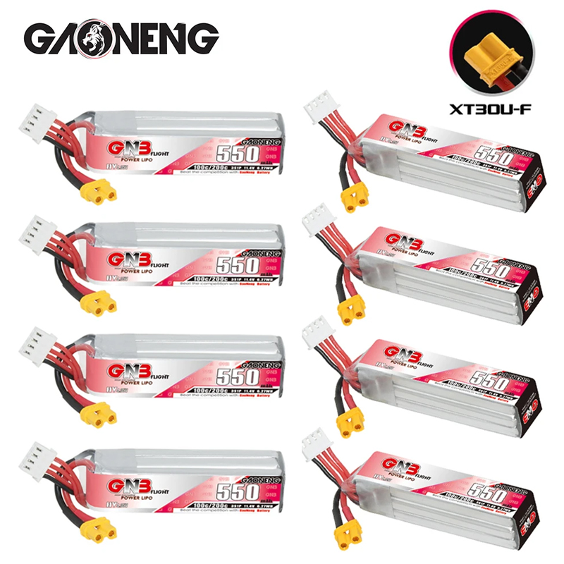 Rc Helicopter Parts - GNB HV 11.4V 550MAh 100C/200C Baterai