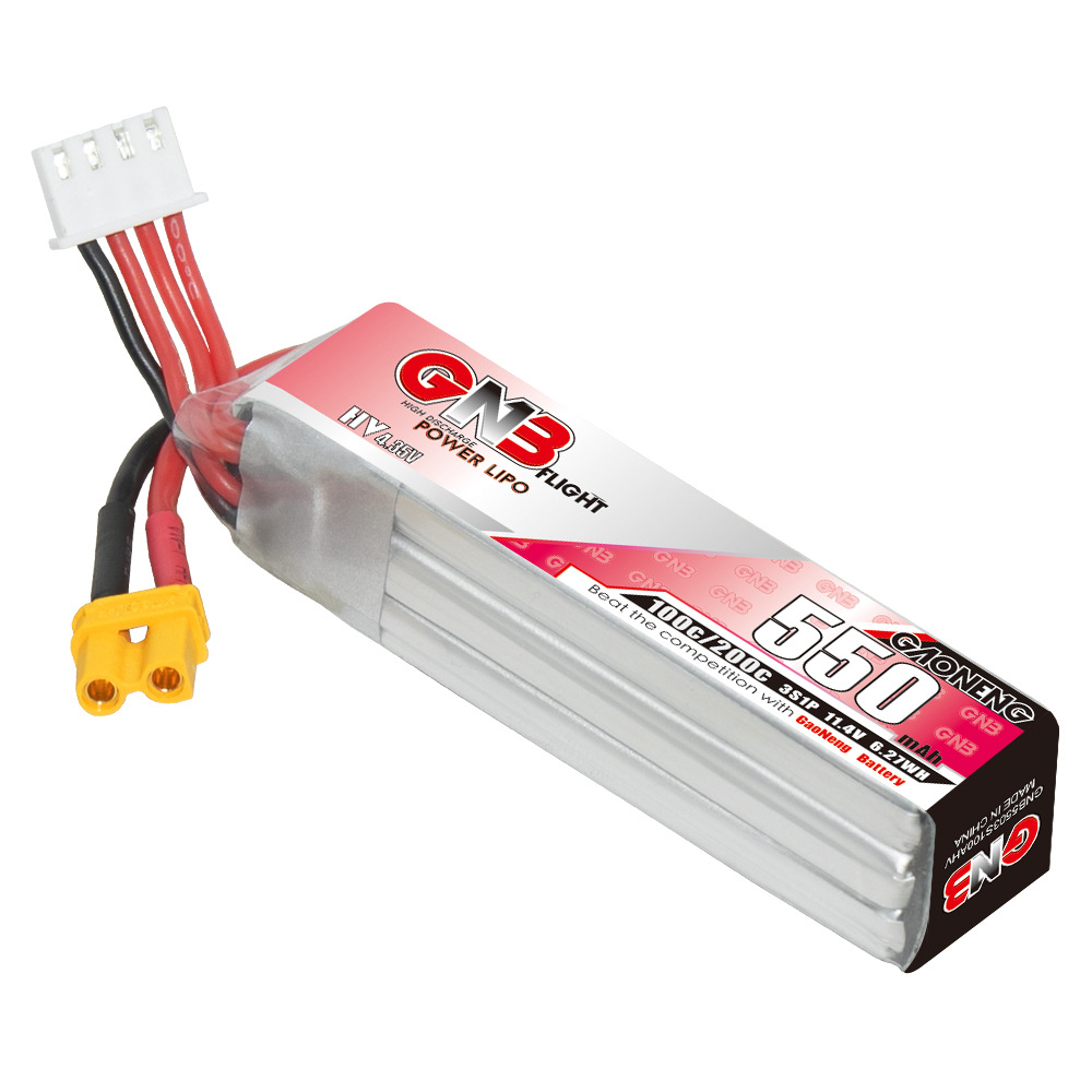 GNB HV 11.4V 550MAh 100C/200C  - Rc Helicopter Parts ulasan dan harga